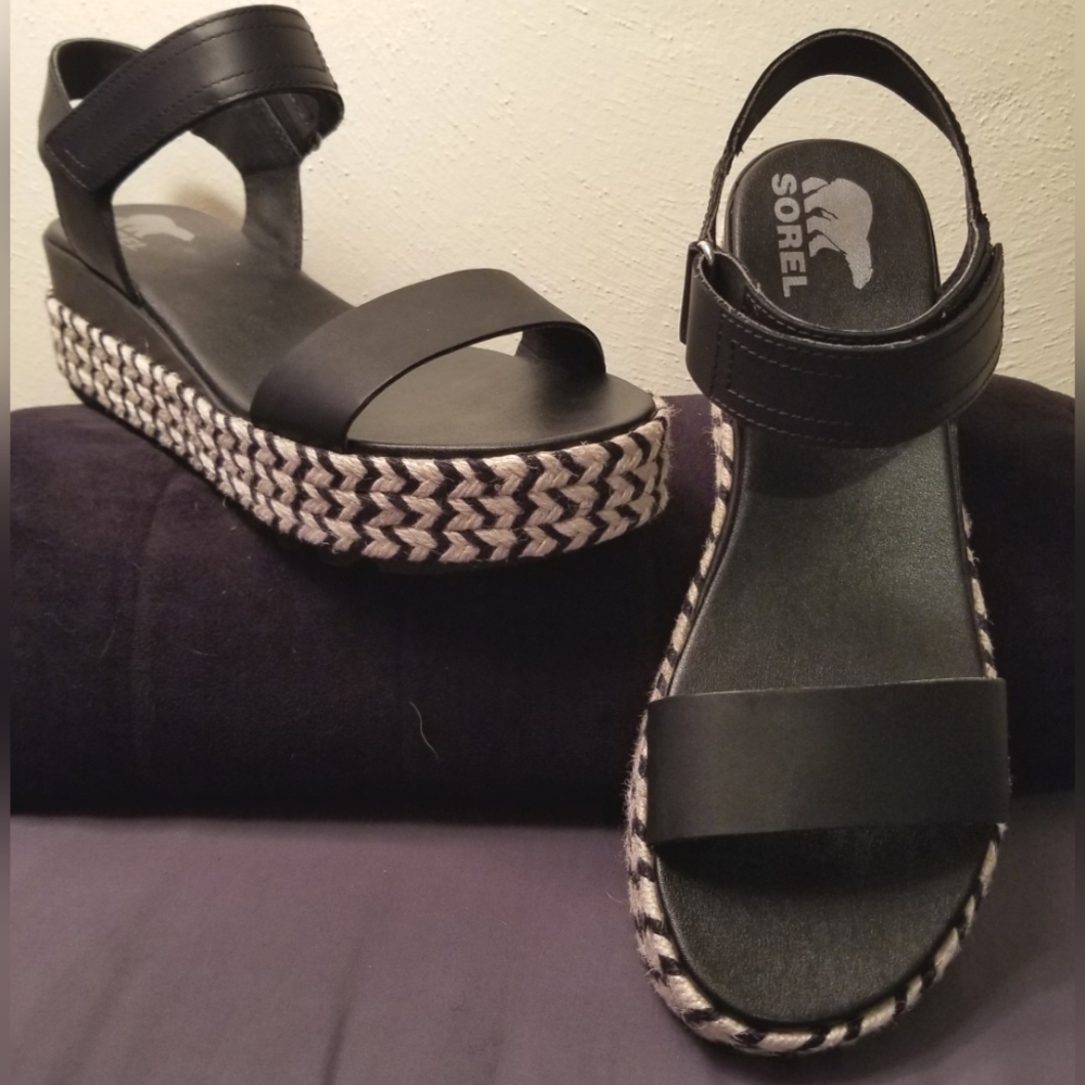 Sorel Cameron Platform Espadrille Sandal Size 9.5